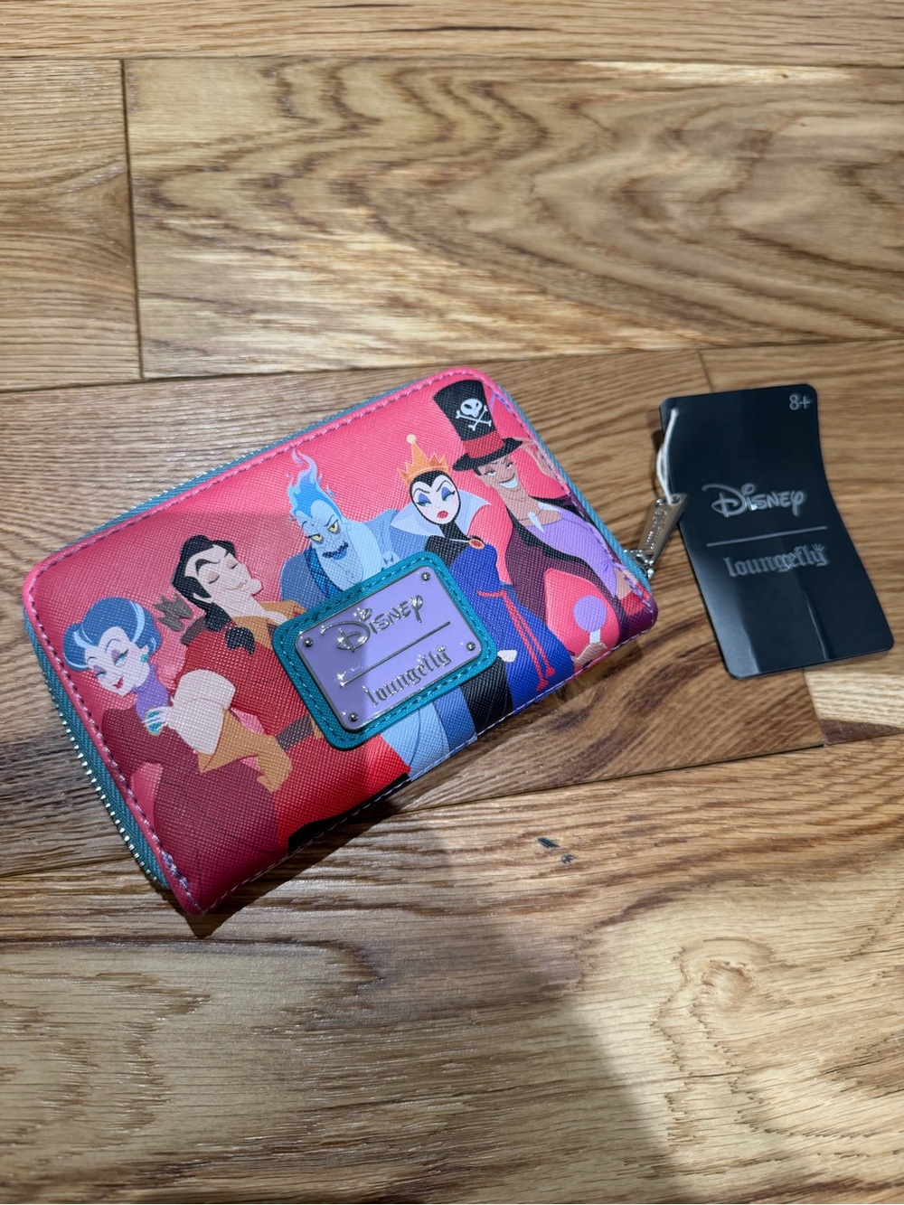 Loungefly Disney Villains Color Block Zip Around Wallet